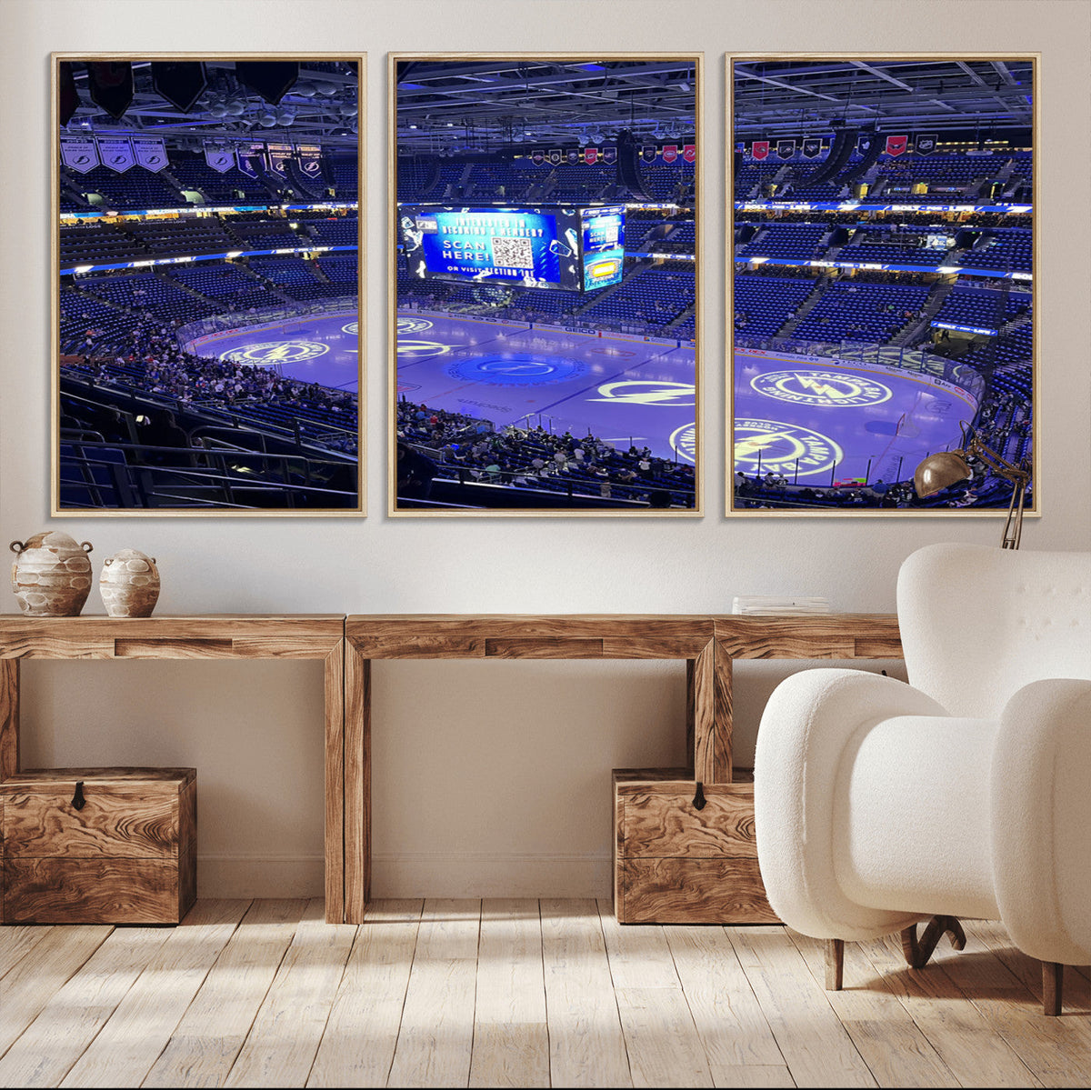 Amalie Arena Florida Wall Art Canvas Print - NHL Hockey