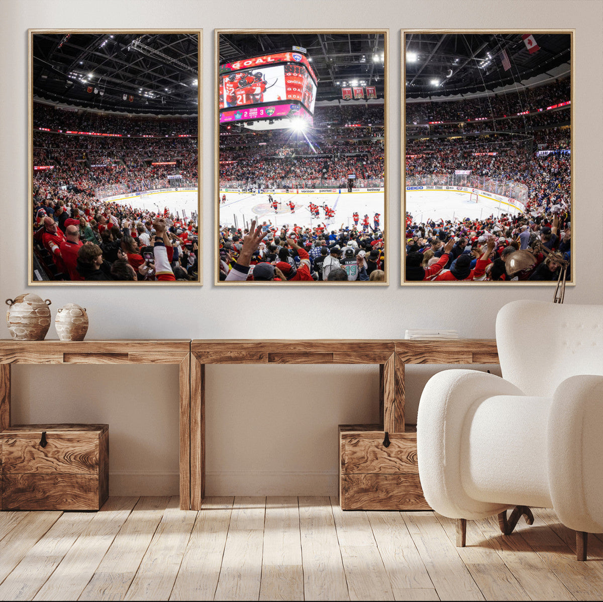 Amerant Bank Arena Wall Art Canvas Print - Basketball Arena