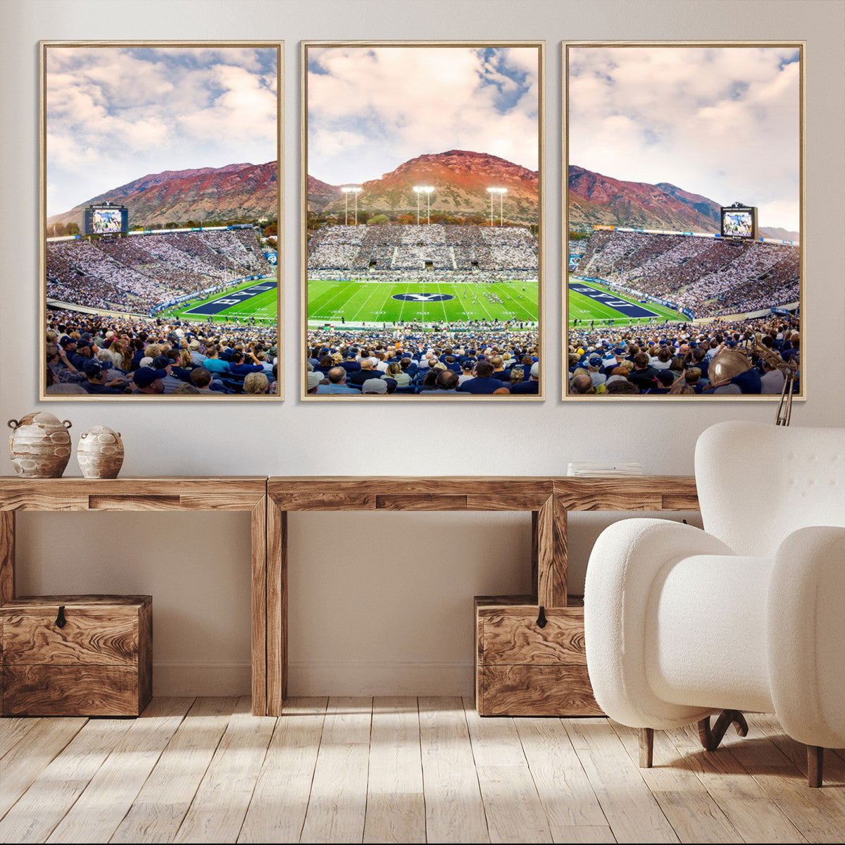 Brigham Young University Cougars Football Team Print - Provo