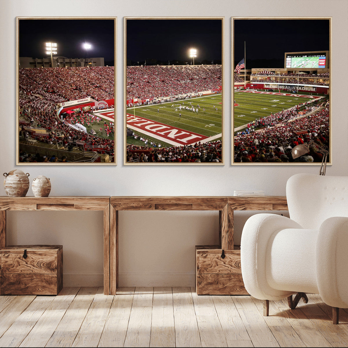 Indiana University Hoosiers Football Team Print Canvas -