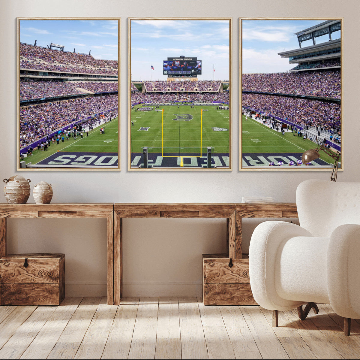 TCU Horned Frogs Football Team Print - Fort Worth Amon G.