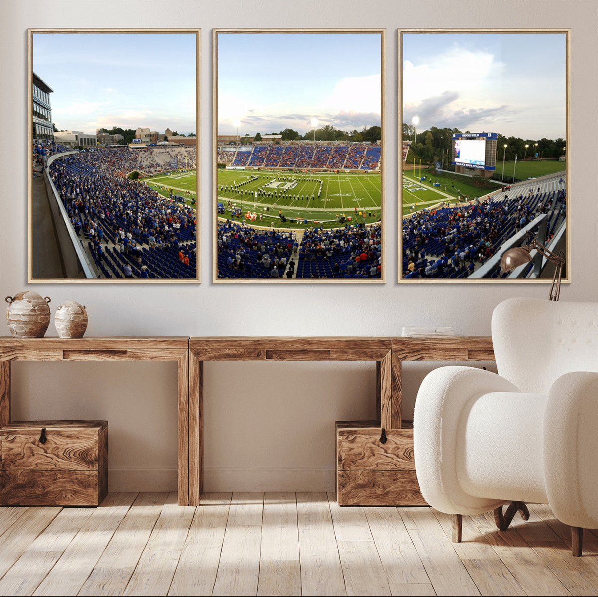 The Duke University Blue Devils Football Team Print - Durham