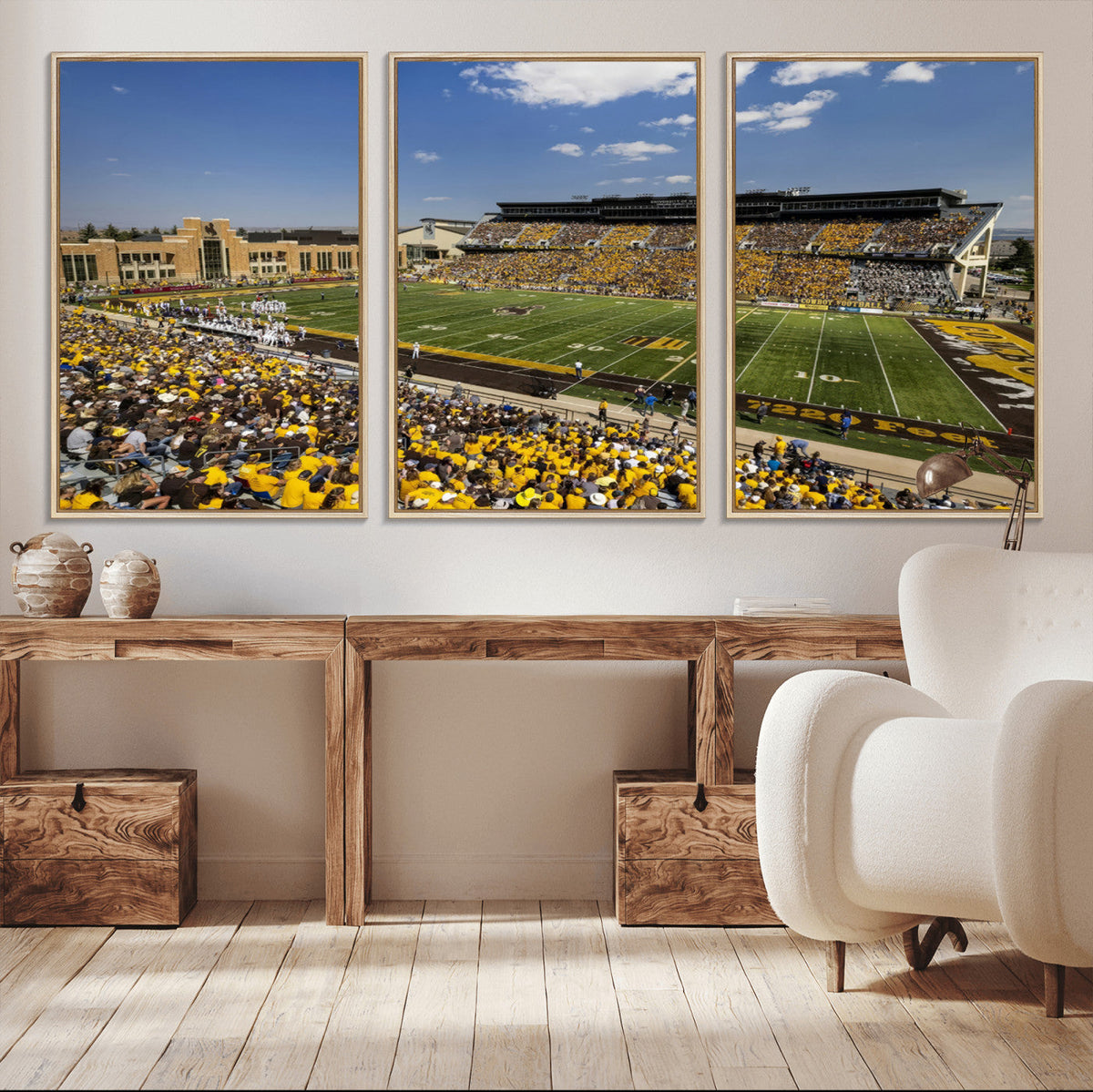 University of Wyoming Cowboys Football Team Print - Laramie