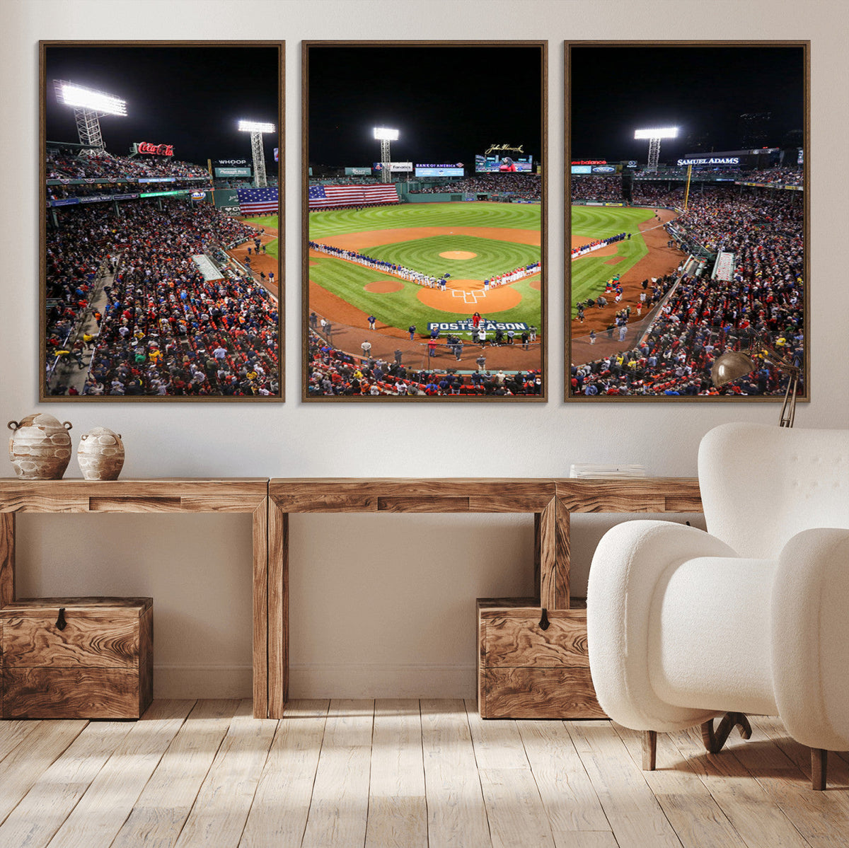 Fenway Park Wall Art Canvas Print | Large Baseball Stadium