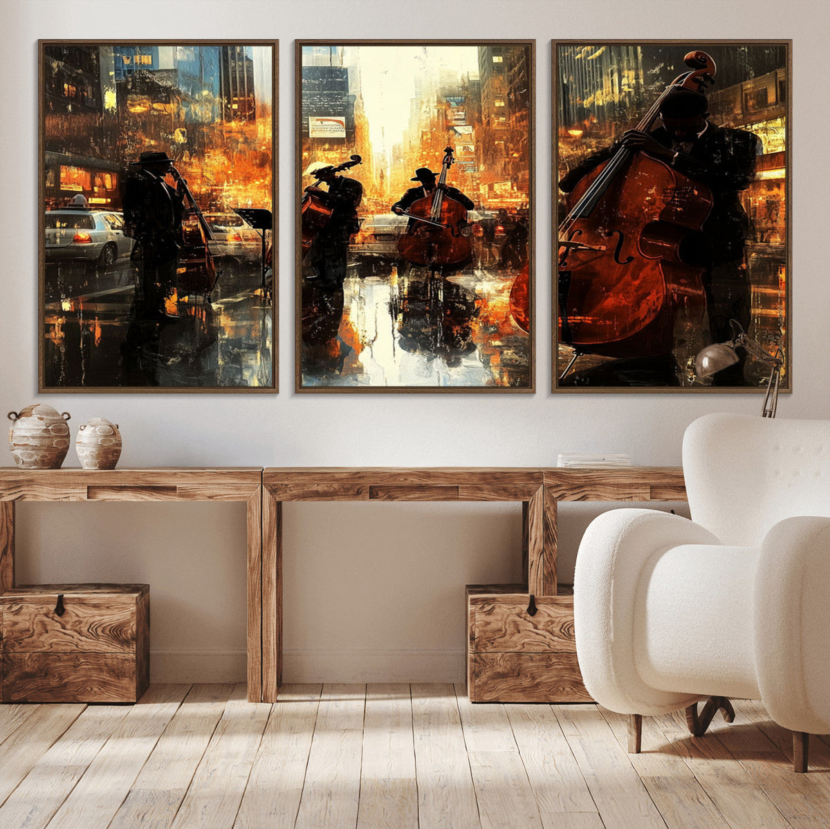 Jazz Wall Art Canvas Print – Colorful Musical Instrument