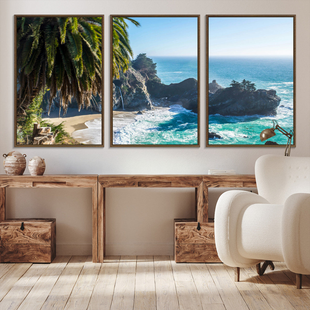 Big Sur Wall Art Canvas Print – Framed California Coastline