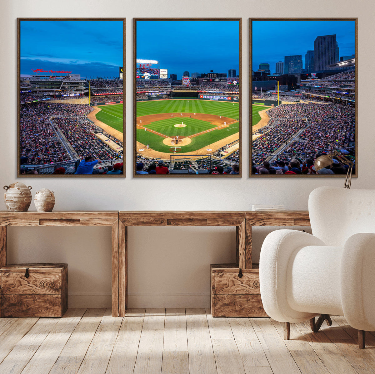 Target Field Stadium Wall Art Canvas Print – Minnesota Twins