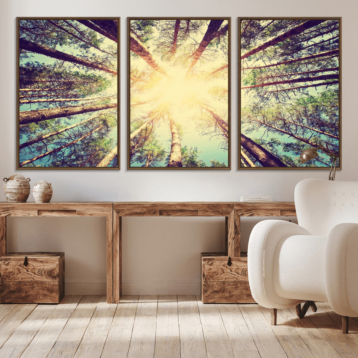 Tree and Sunshine Canvas Print