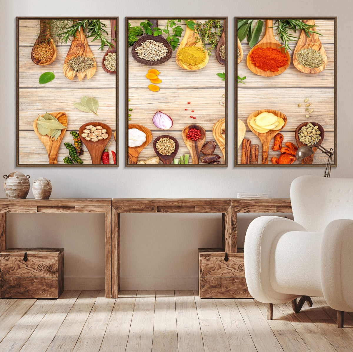 Kitchen Spice on the Table Wall Art, Kitchen Spice Wall Art