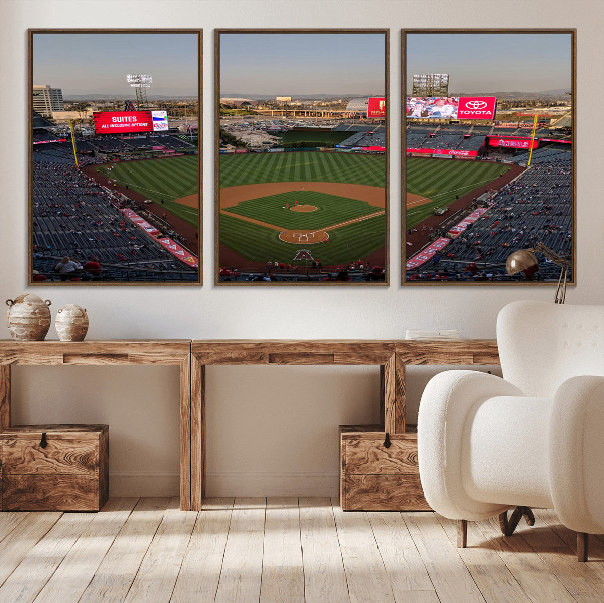Los Angeles Angels Baseball Canvas Print - Anaheim Angel