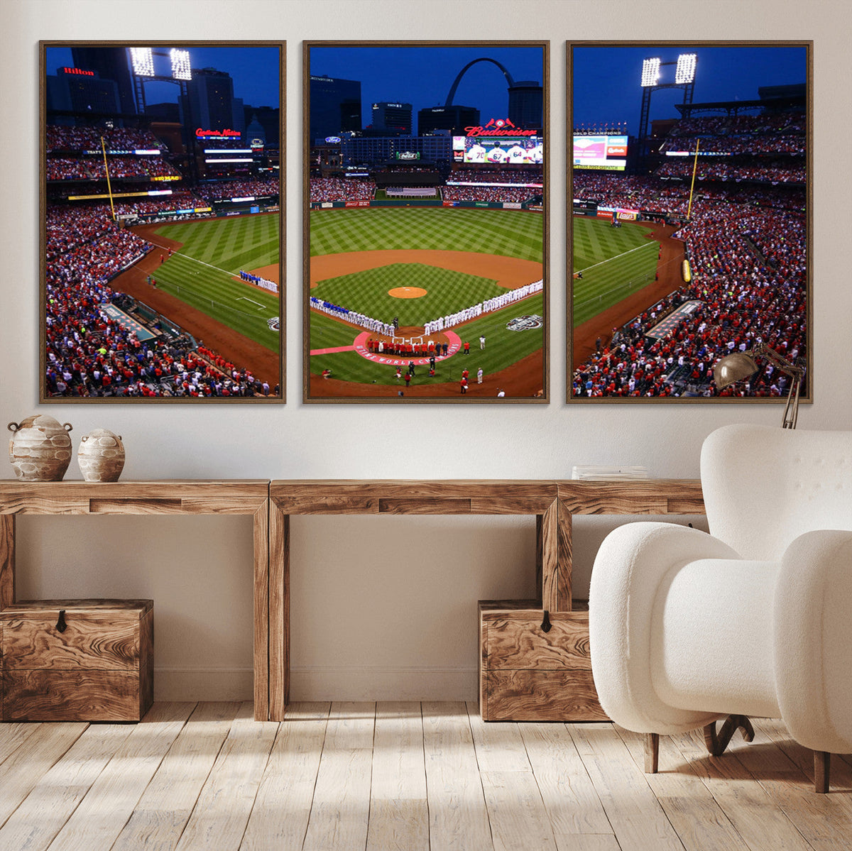 St. Louis Cardinals Baseball Team Print - Busch Stadium Wall