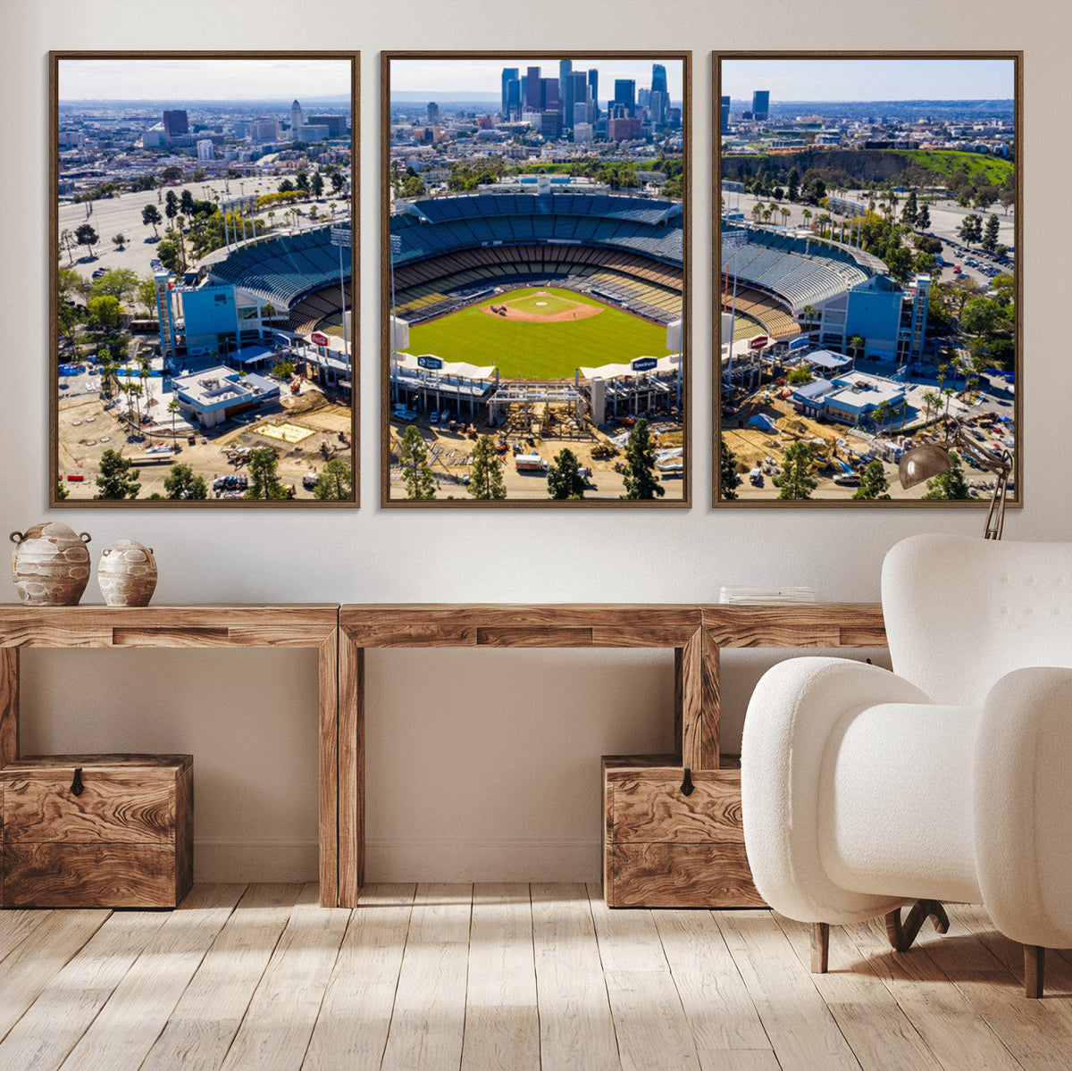 Los Angeles Dodgers Dodger Stadium Wall Art Canvas Print -