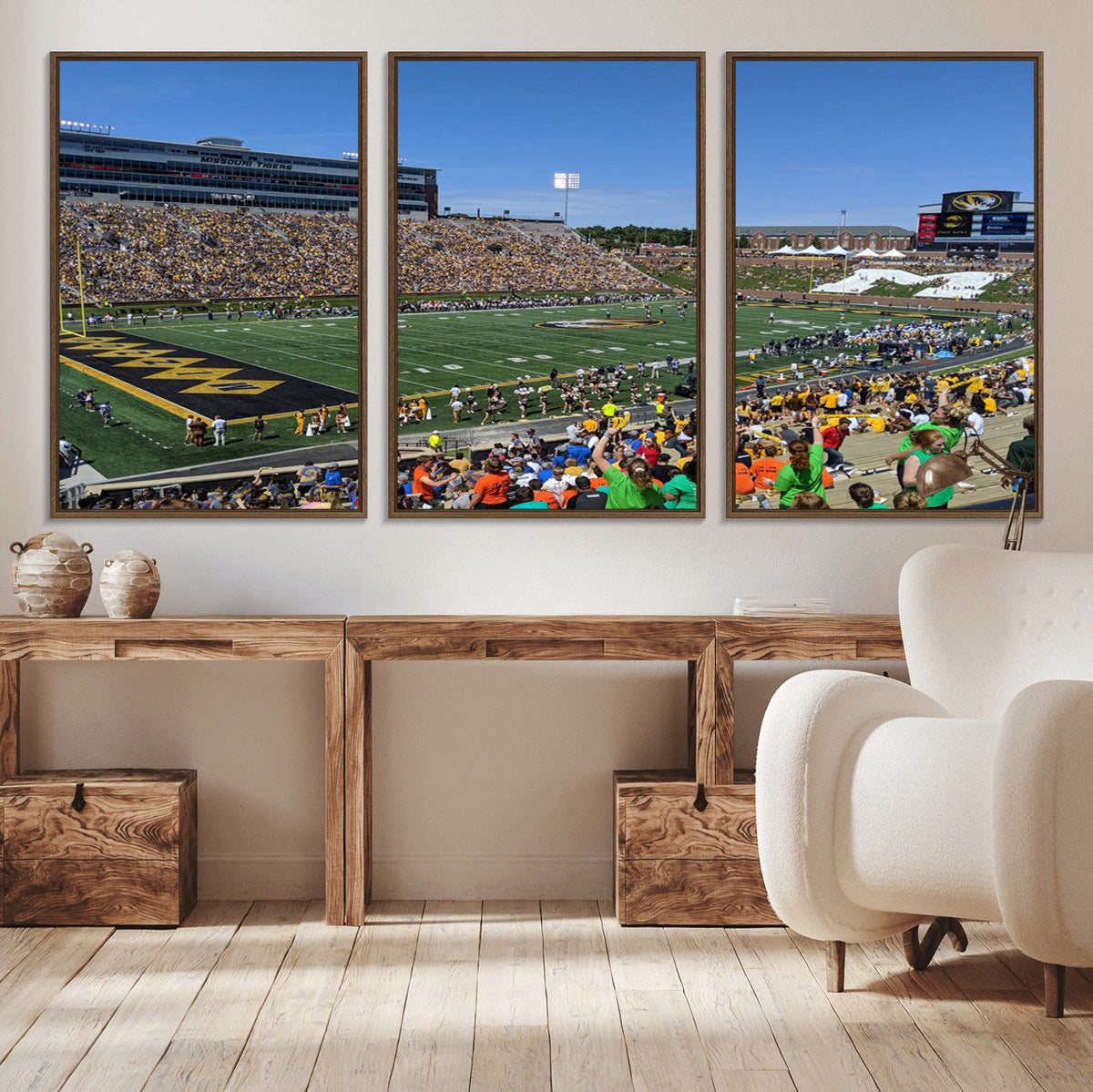 University of Missouri Tigers Football Team Print - Columbia