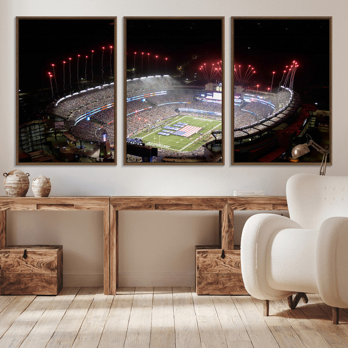 New England Patriots Team Print Wall Art- Foxborough