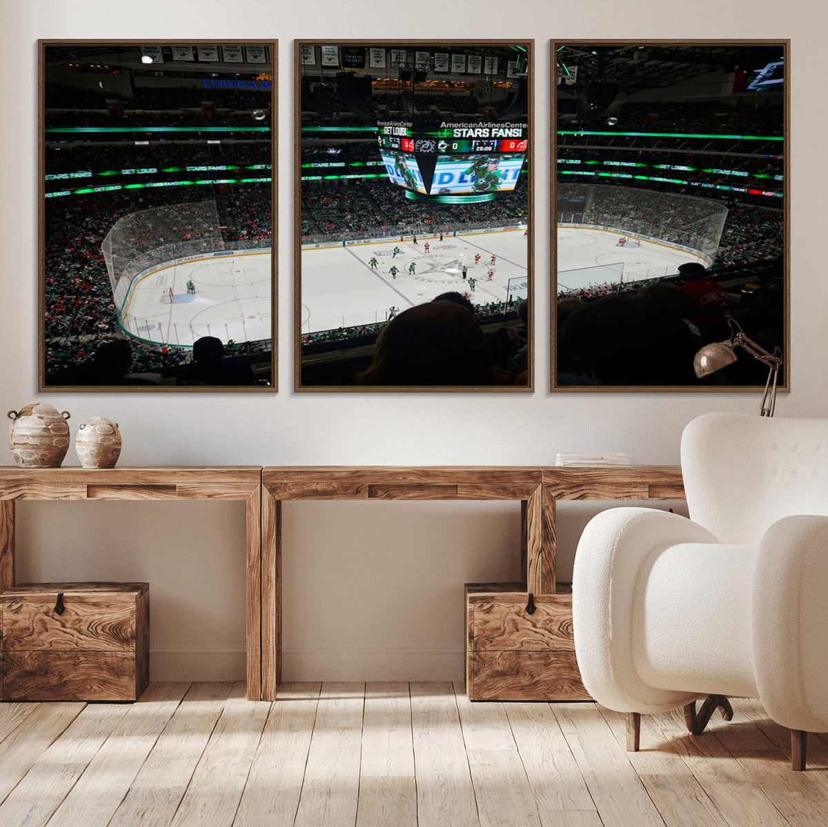 American Airlines Center Dallas Stars Wall Art Canvas Print