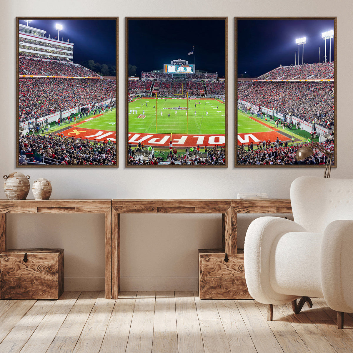NC State Wolfpack Canvas Print - Raleigh Carter-Finley