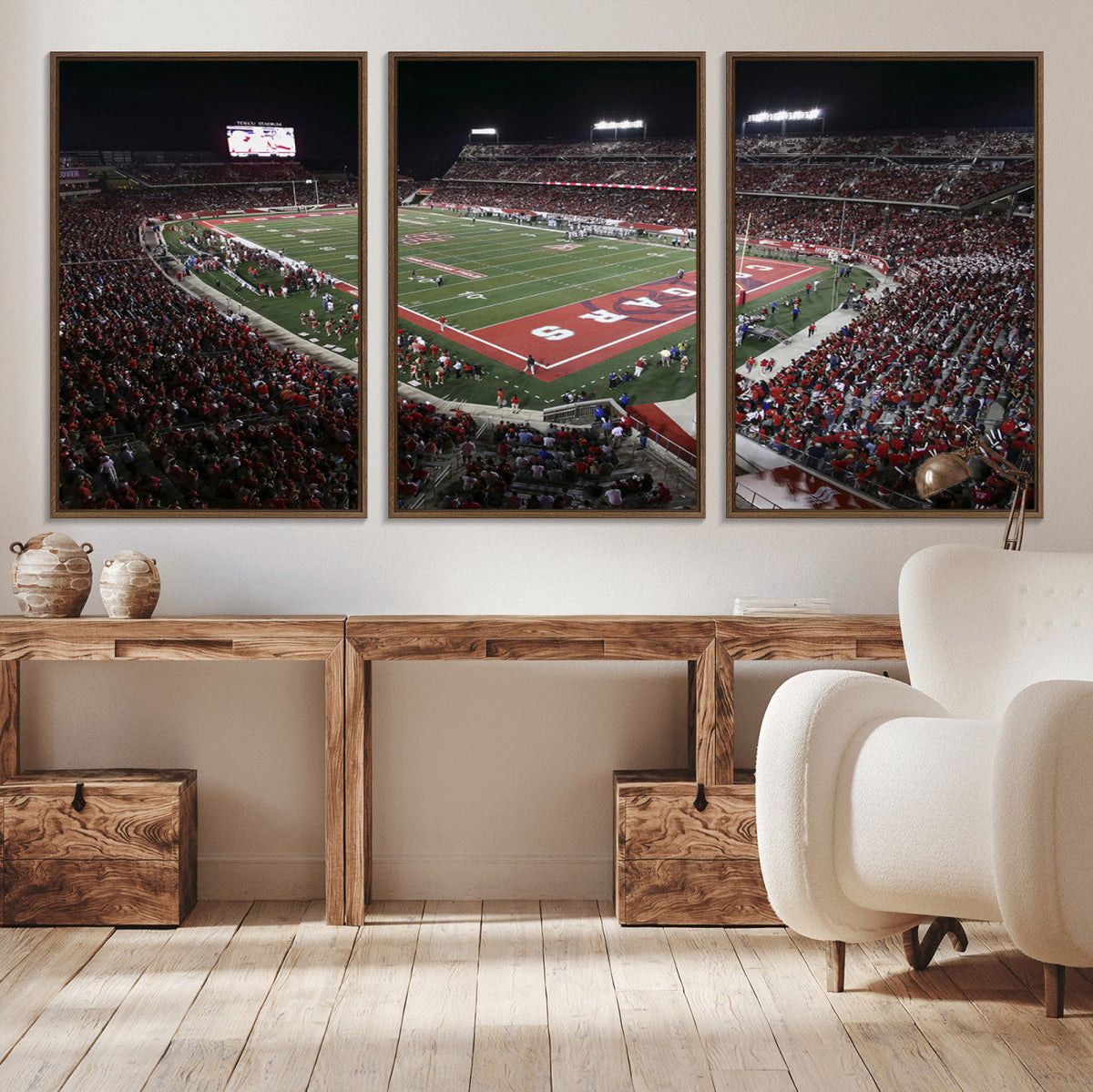 Houston Cougars Football Team Print - Houston TDECU Stadium