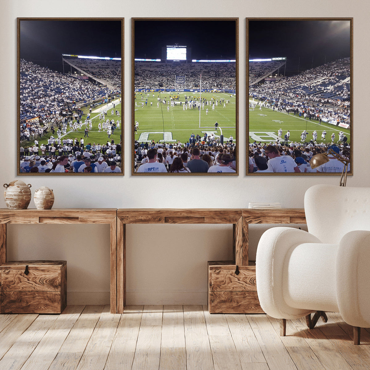 Brigham Young University Cougars Football Print Canvas -