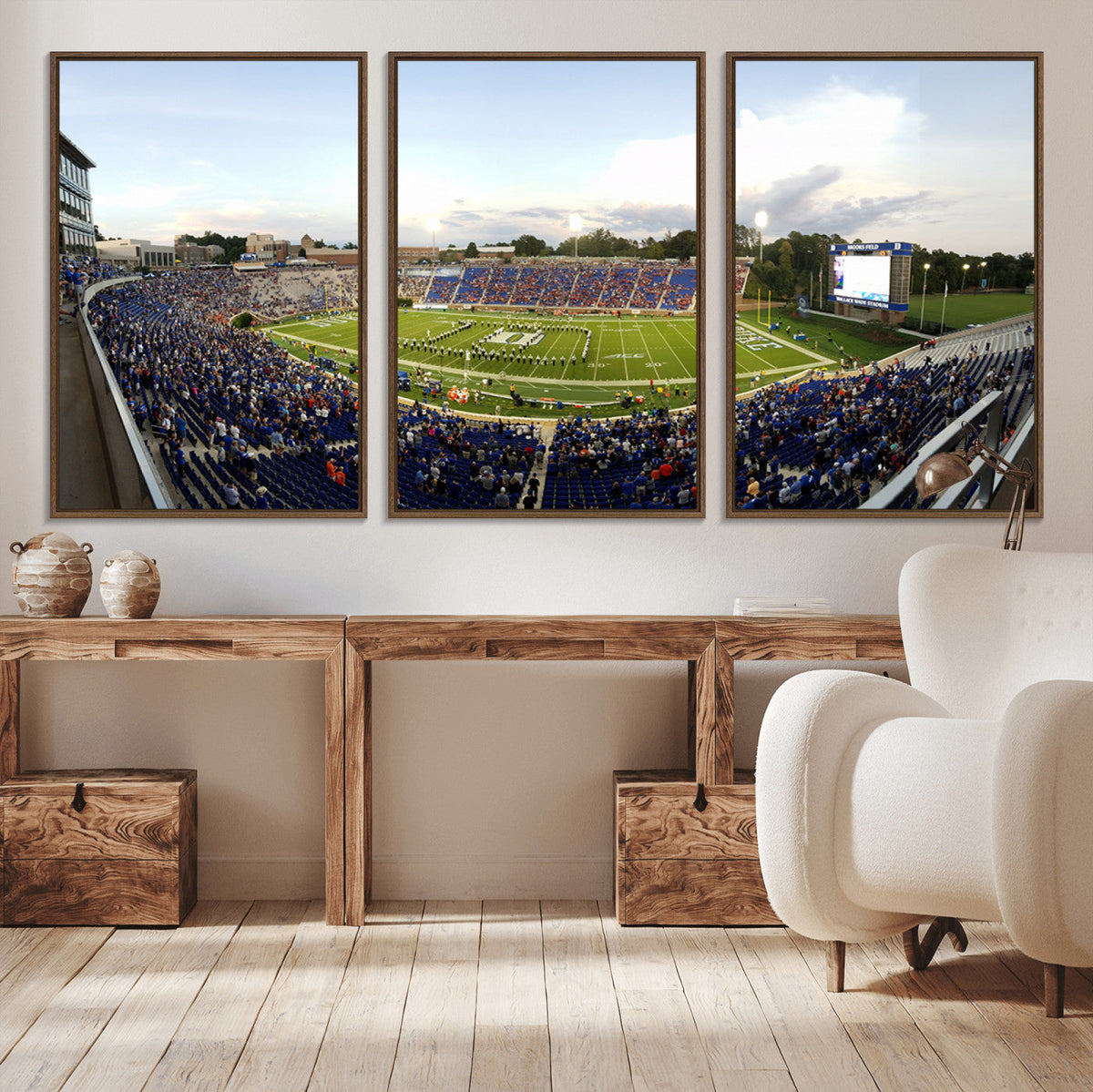 The Duke University Blue Devils Football Team Print - Durham