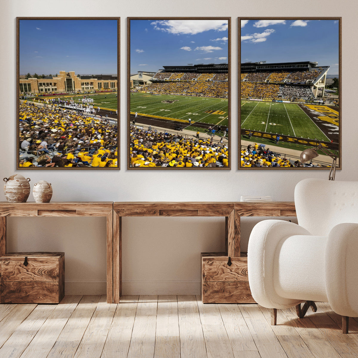 University of Wyoming Cowboys Football Team Print - Laramie