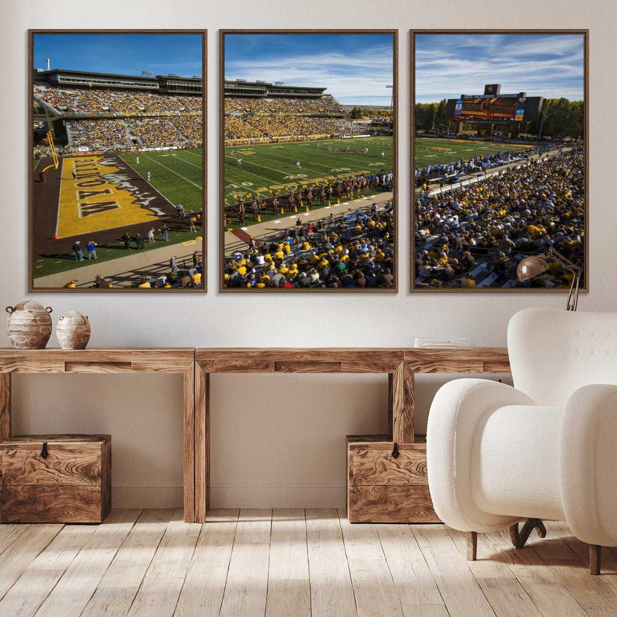 University of Wyoming Cowboys Football Team Print - Laramie