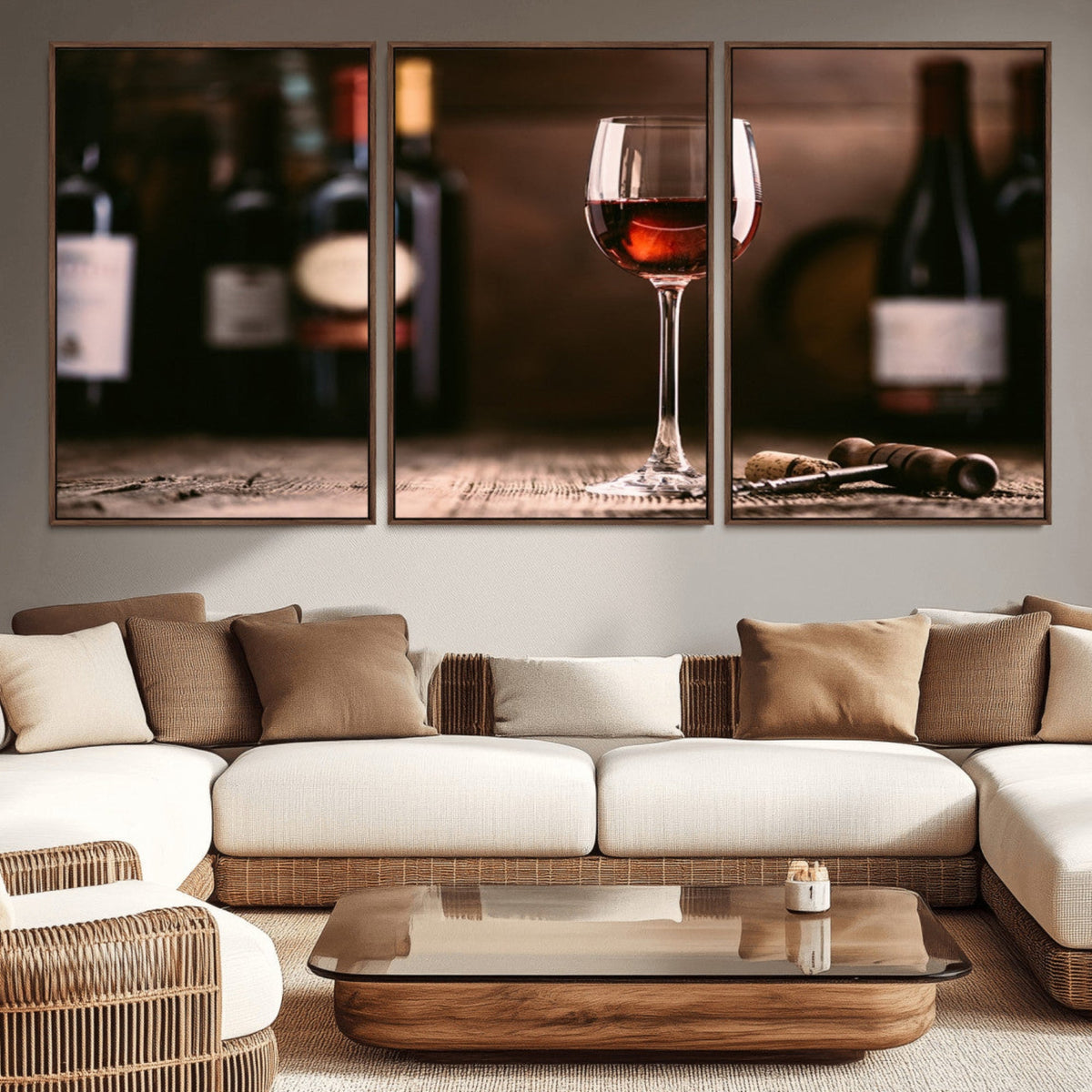 Red Wine and Bottle Canvas Print