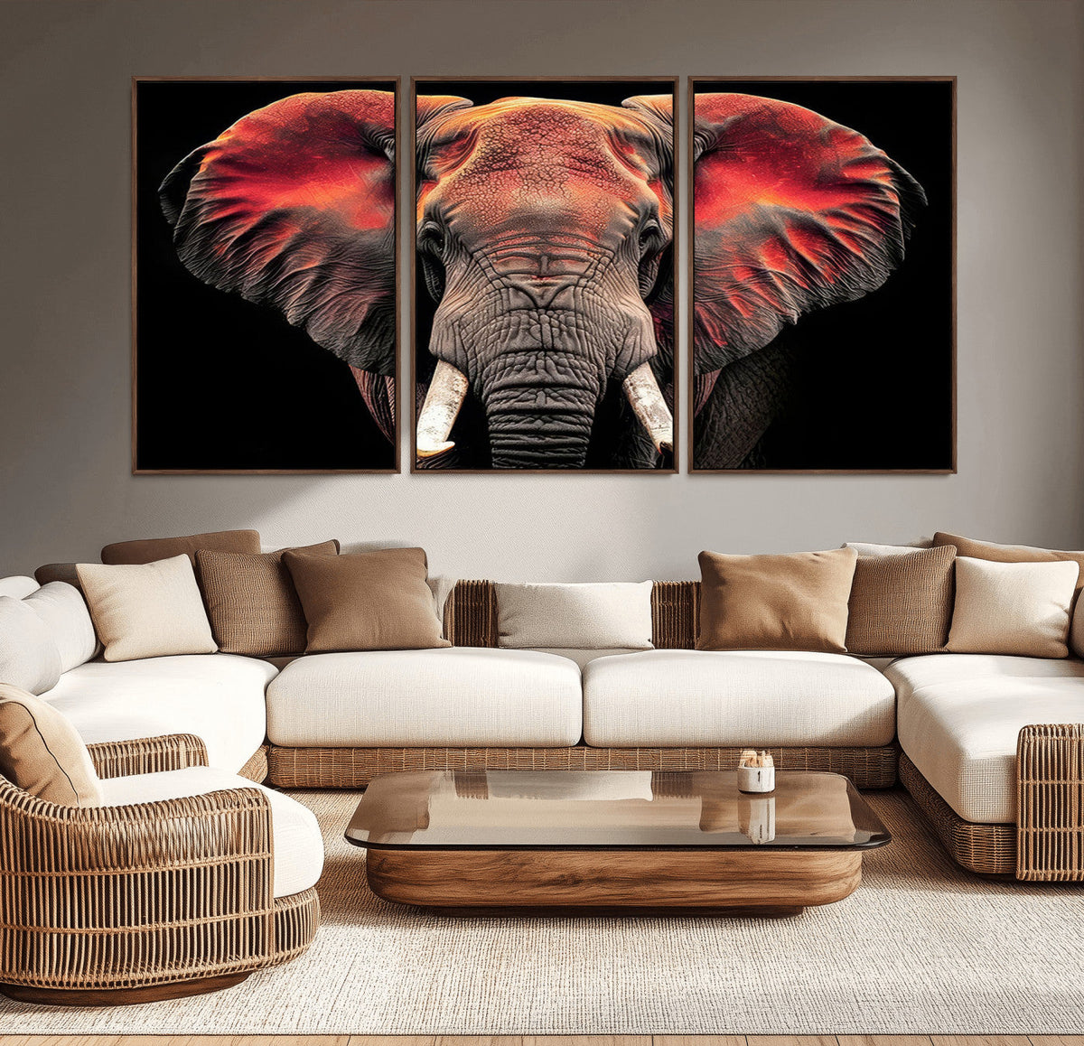 Elephant Wall Art Canvas Print