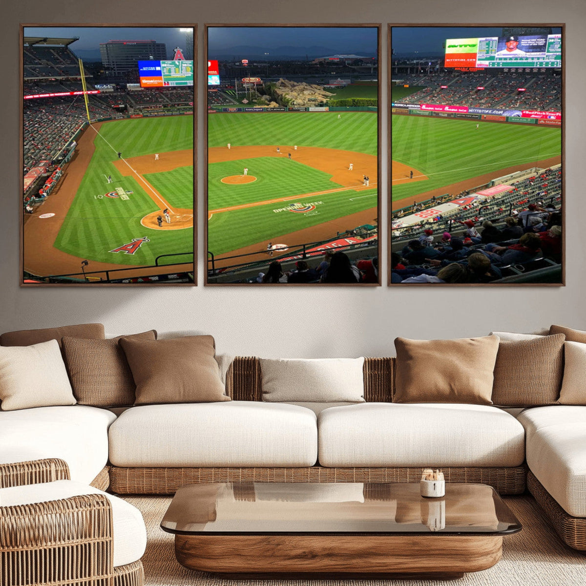 Angel Stadium Aerial Canvas Print – Los Angeles Angels