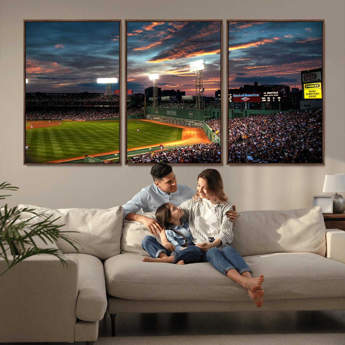 Fenway Park Wall Art Canvas Print | Large Baseball Stadium