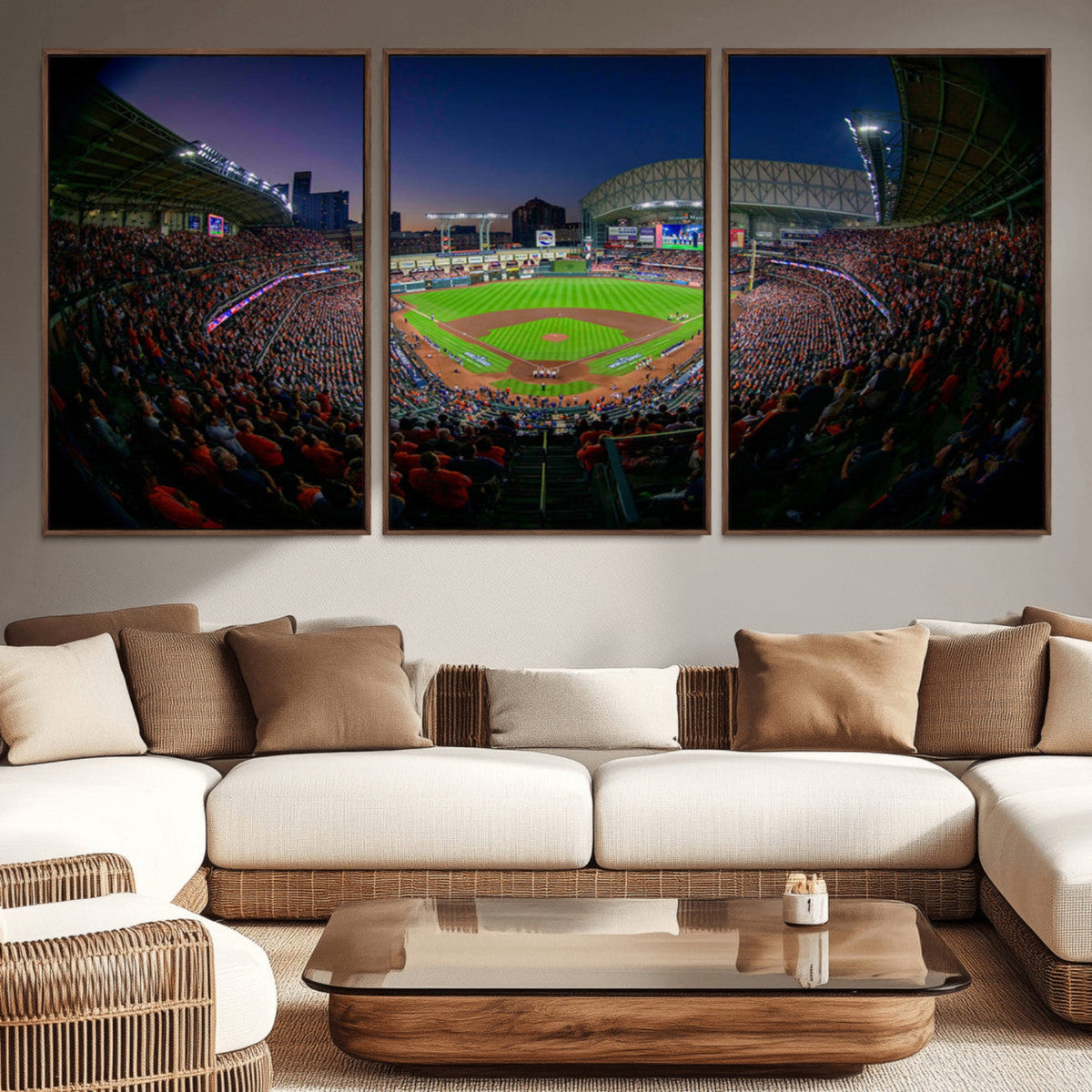 Houston Astros Baseball Print Canvas - Houston Minute Maid