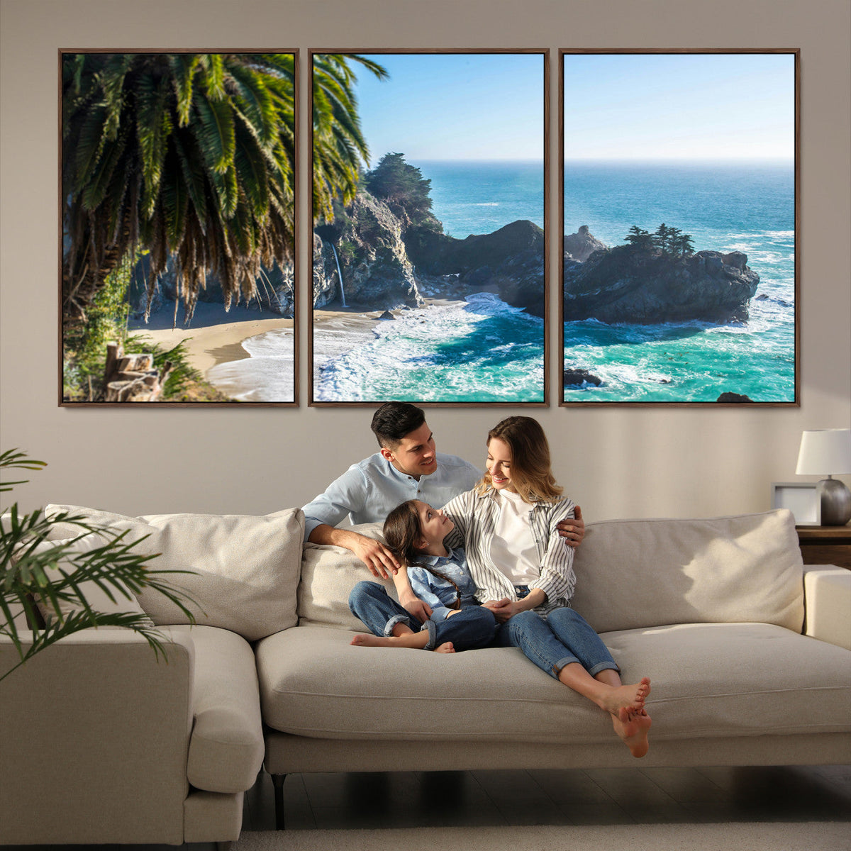 Big Sur Wall Art Canvas Print – Framed California Coastline