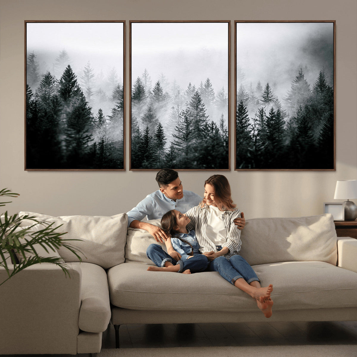 Texas Longhorn Wall Art Canvas Print – Framed Minimalist Cow