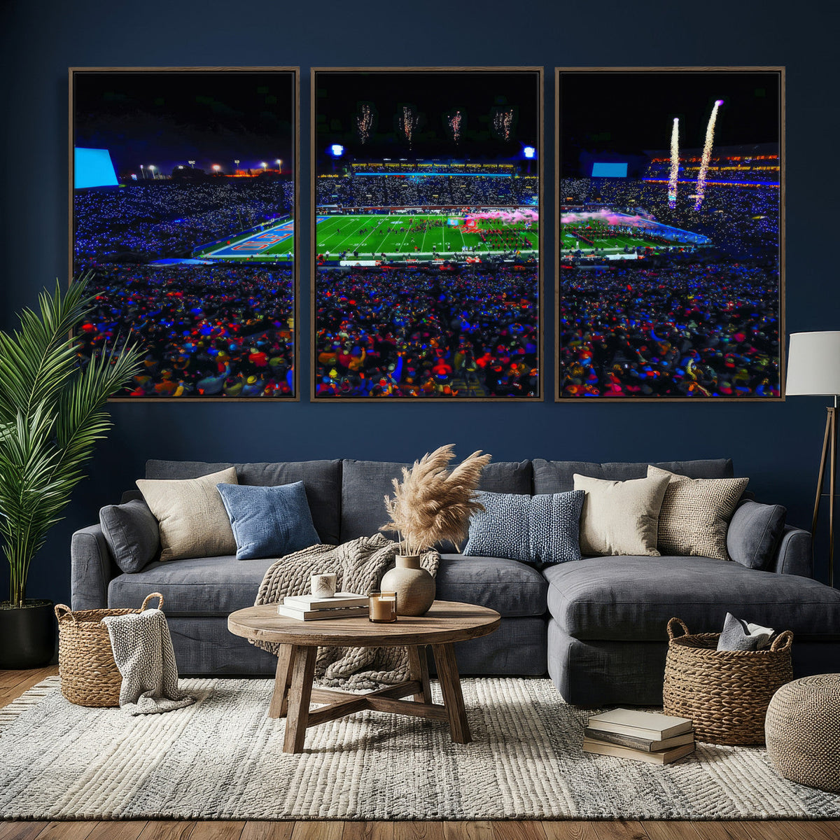 Ole Miss Rebels Vaught Hemingway Stadium Wall Art Canvas