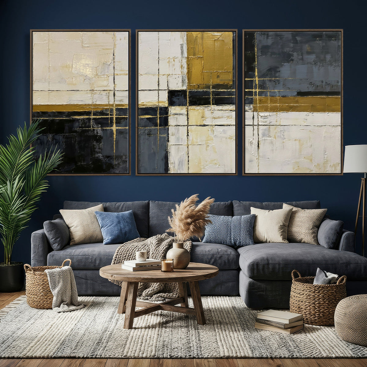 Geometric Abstract Wall Art Canvas Print
