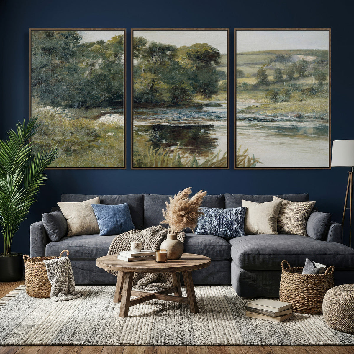 Streamside by Edward Mitchell Bannister Wall Art Canvas