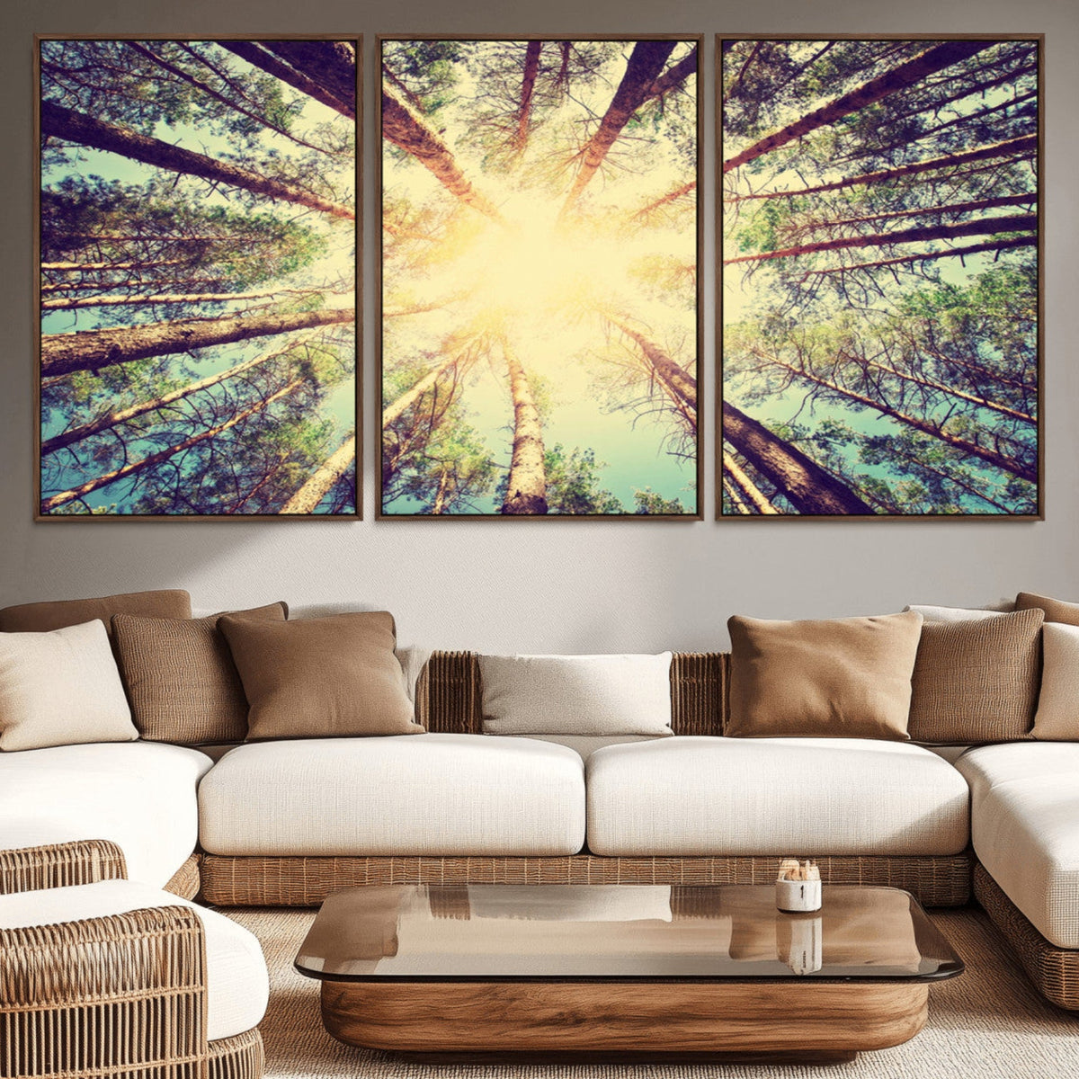 Tree and Sunshine Canvas Print