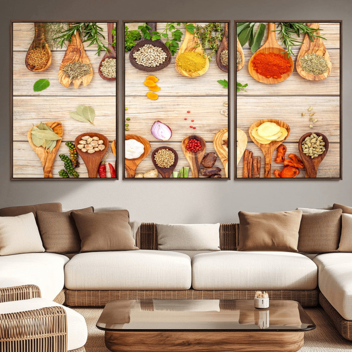 Kitchen Spice on the Table Wall Art, Kitchen Spice Wall Art