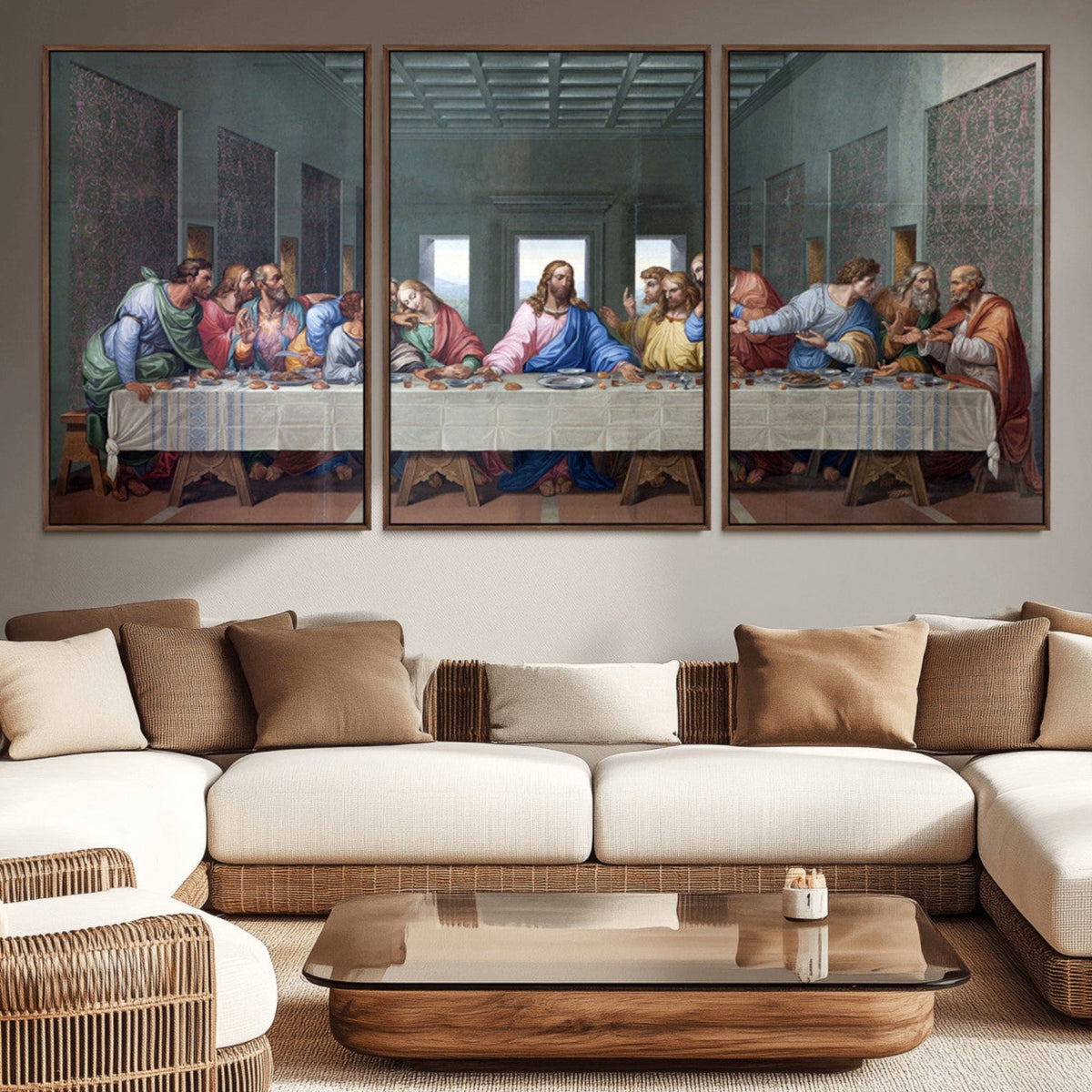 The Last Supper Multi Panel Canvas Wall Art