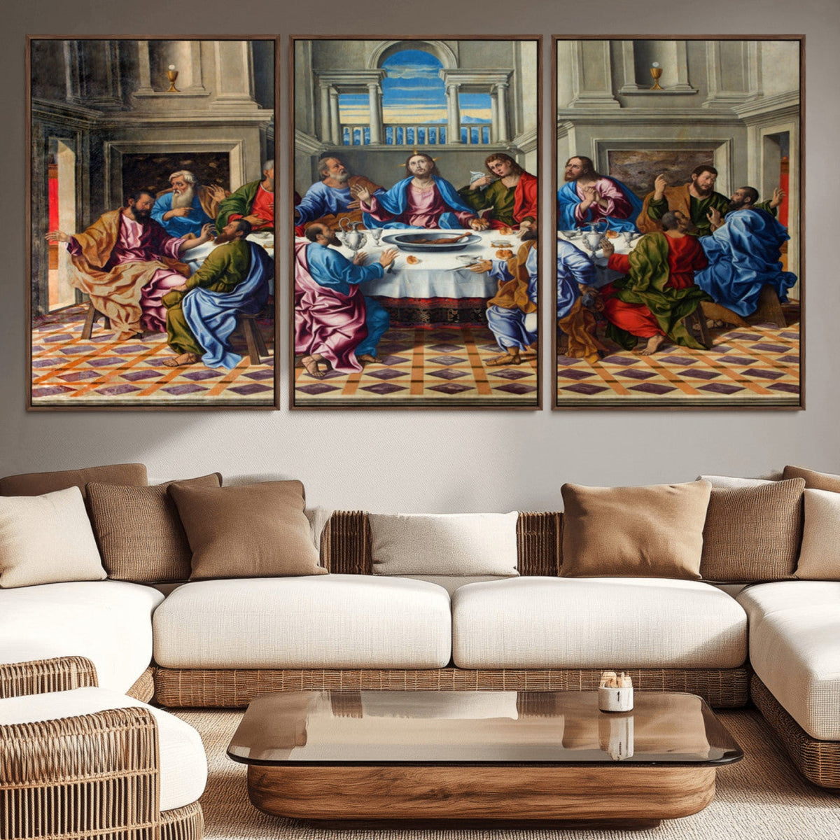 The Last Supper Multi Panel Canvas Wall Art