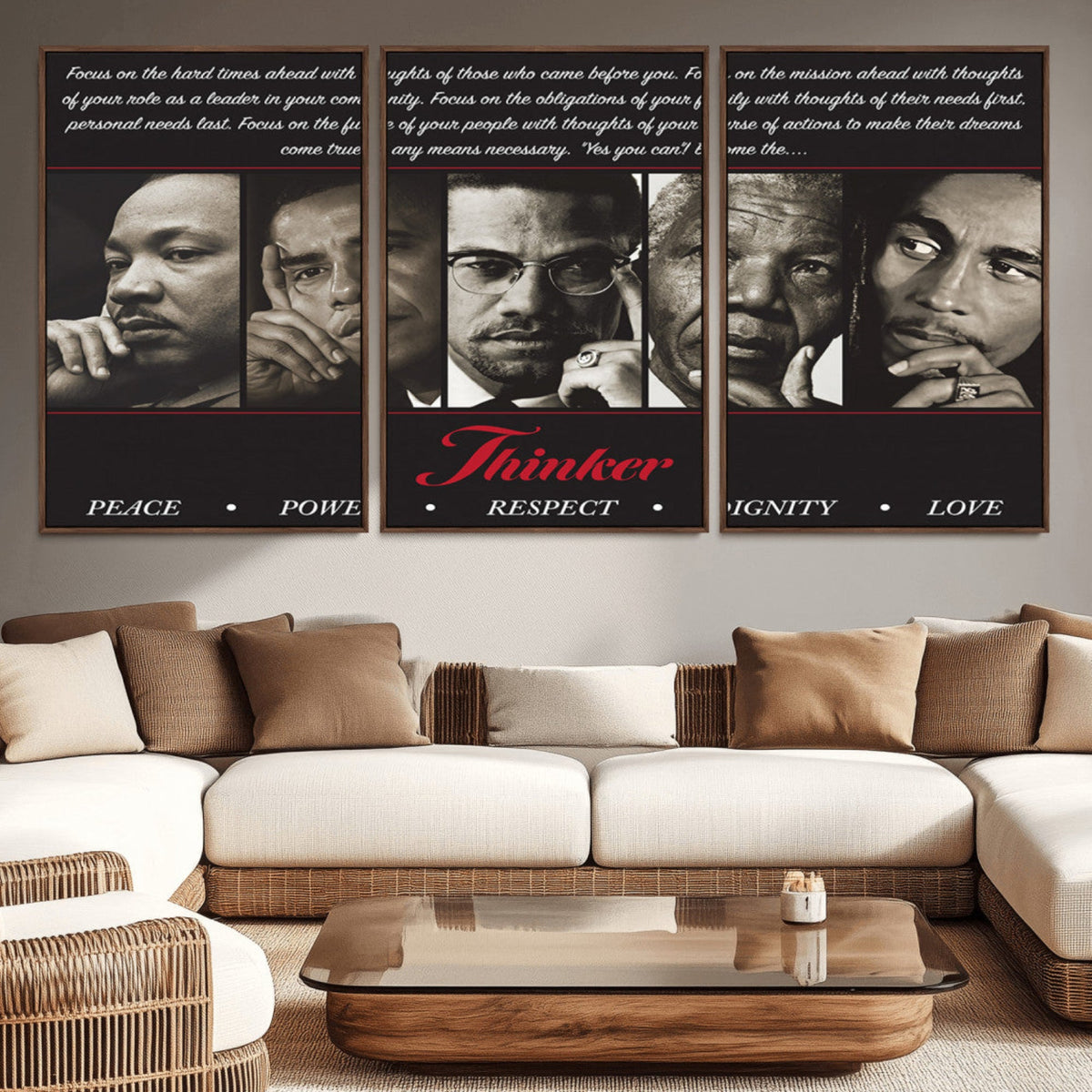 Thinkers of Wall Art Canvas Print - Inspirational Wall Art