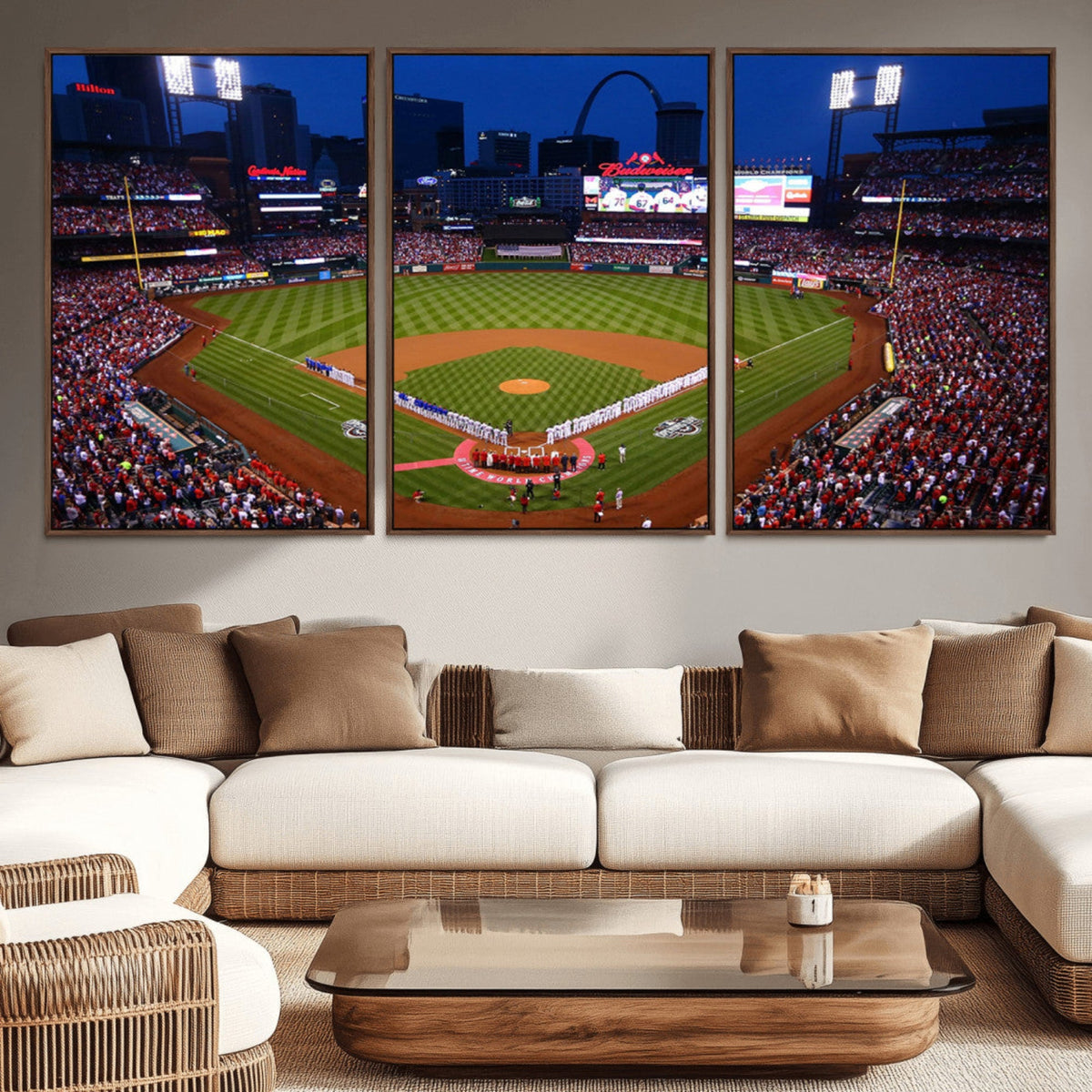 St. Louis Cardinals Baseball Team Print - Busch Stadium Wall