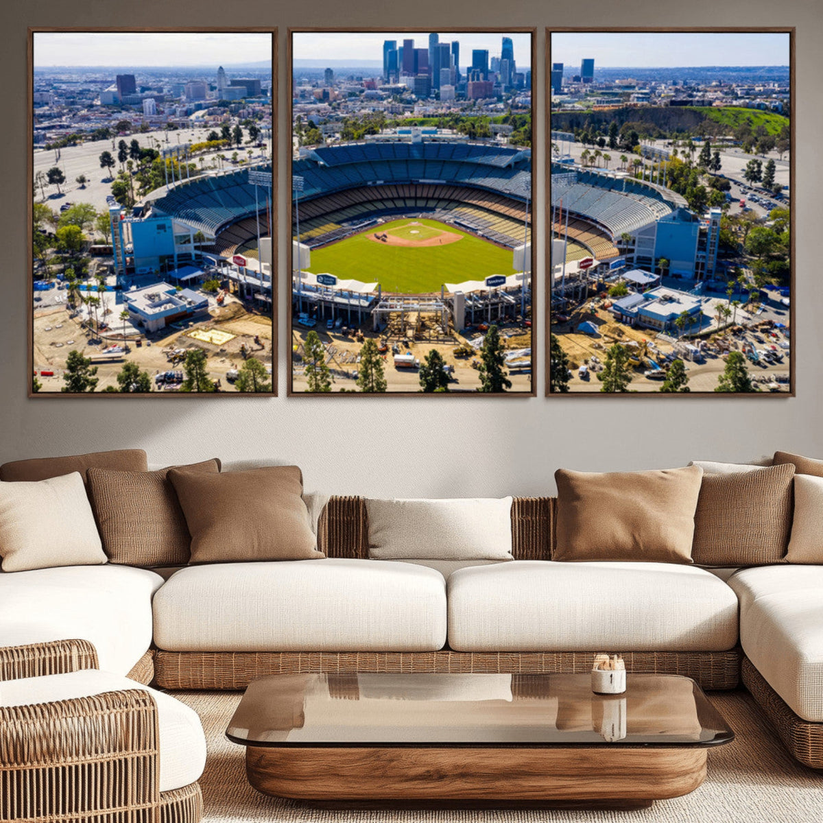 Los Angeles Dodgers Dodger Stadium Wall Art Canvas Print -
