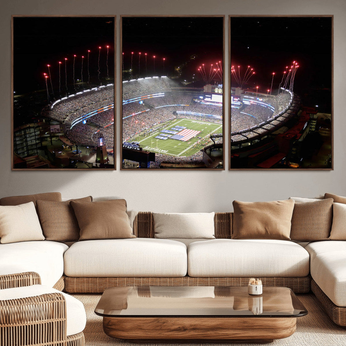 New England Patriots Team Print Wall Art- Foxborough