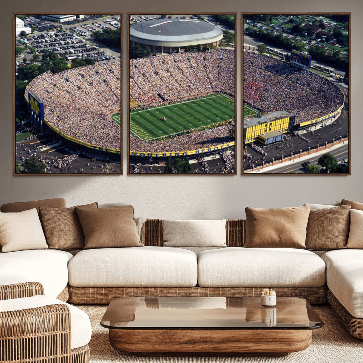 Michigan Wolverines Football Team Print - Ann Arbor Michigan