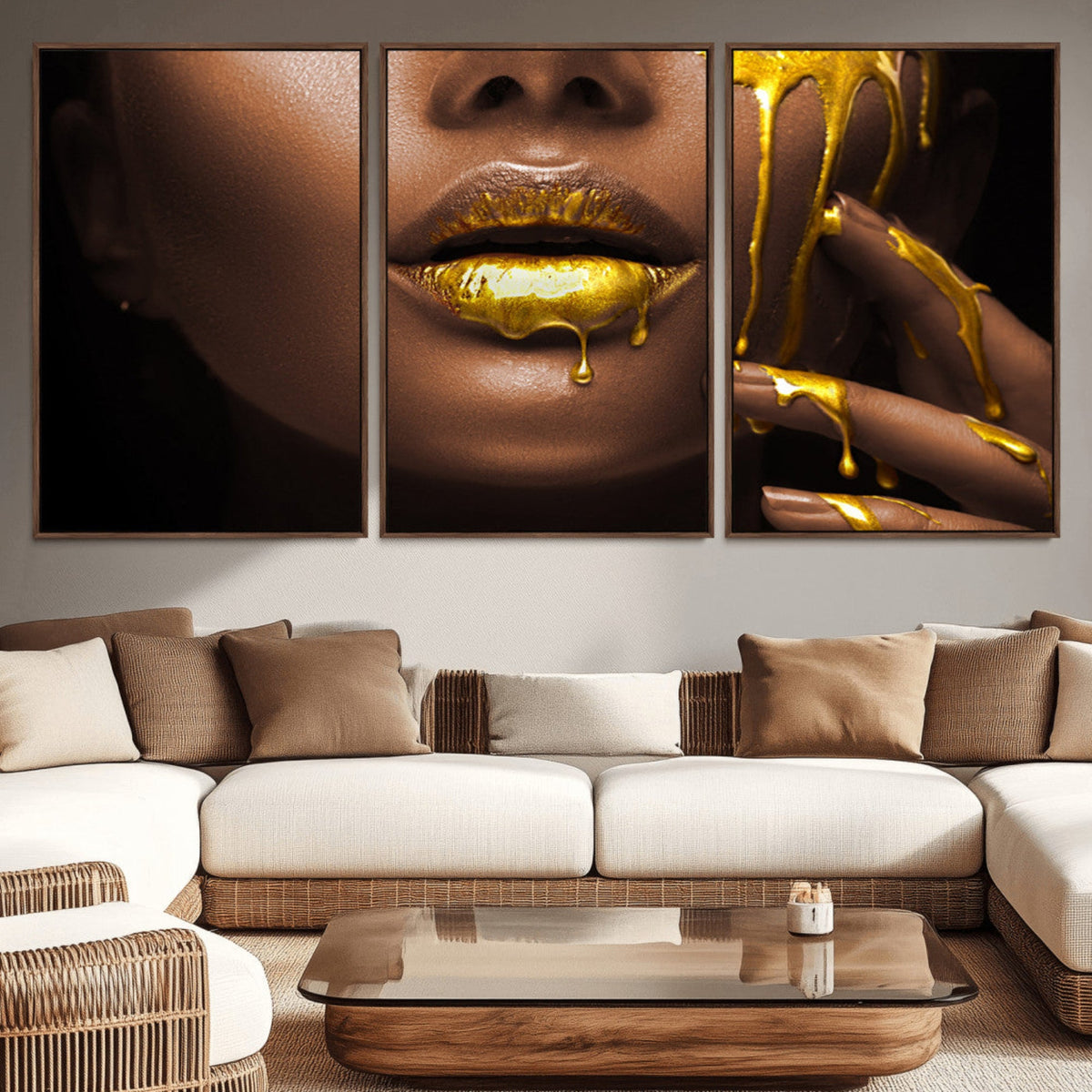 African American Art Black Woman Canvas Print, African Wall
