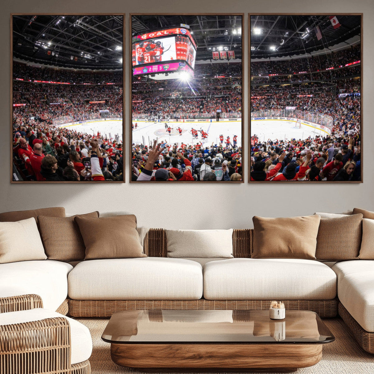 Amerant Bank Arena Wall Art Canvas Print - Basketball Arena