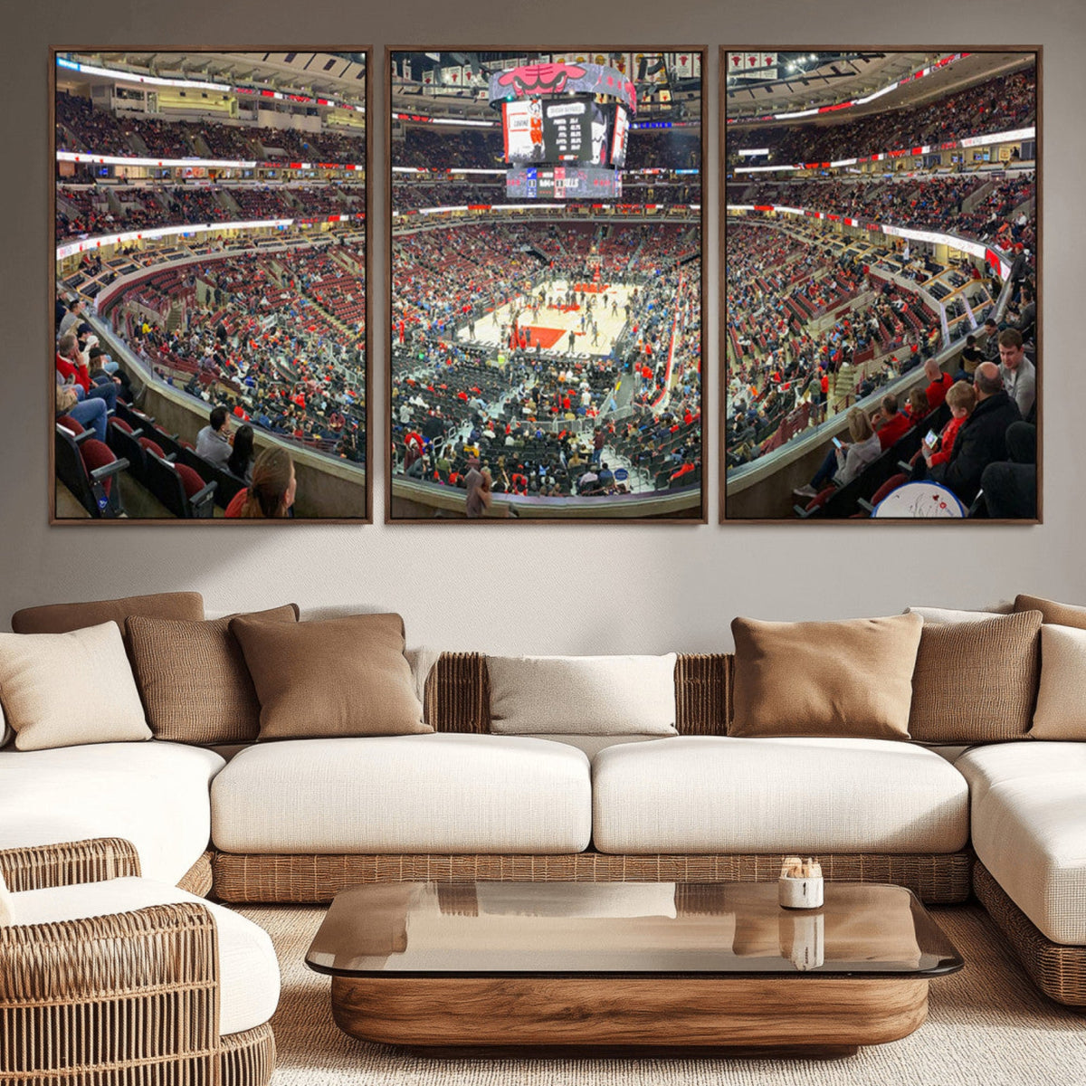 United Center Chicago Bulls Stadium Wall Art Canvas Print