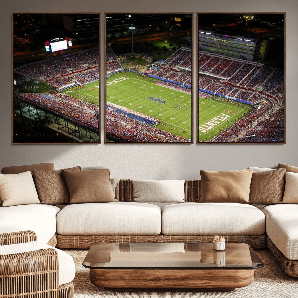 Florida Atlantic University Owls Canvas Print, Football Team
