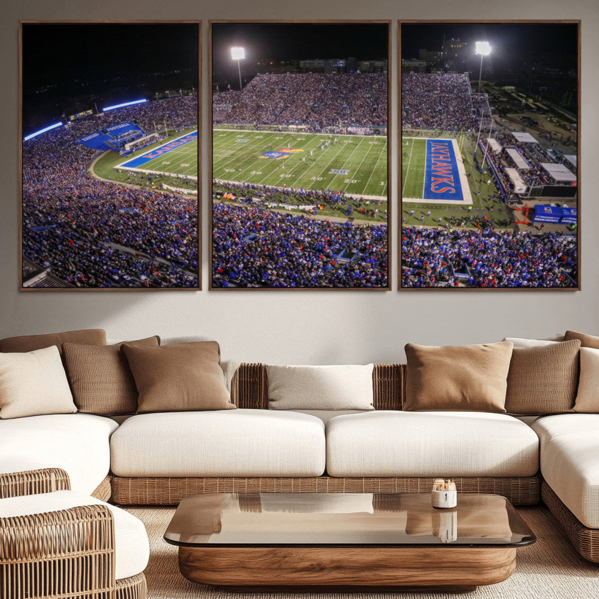 University of Kansas Jayhawks Football Team Print - Lawrence