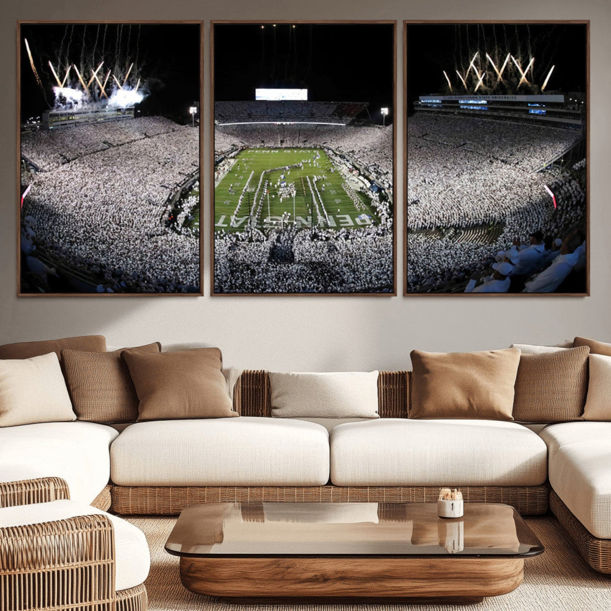 Penn State Beaver Stadium Canvas Wall Art - Nittany Lions